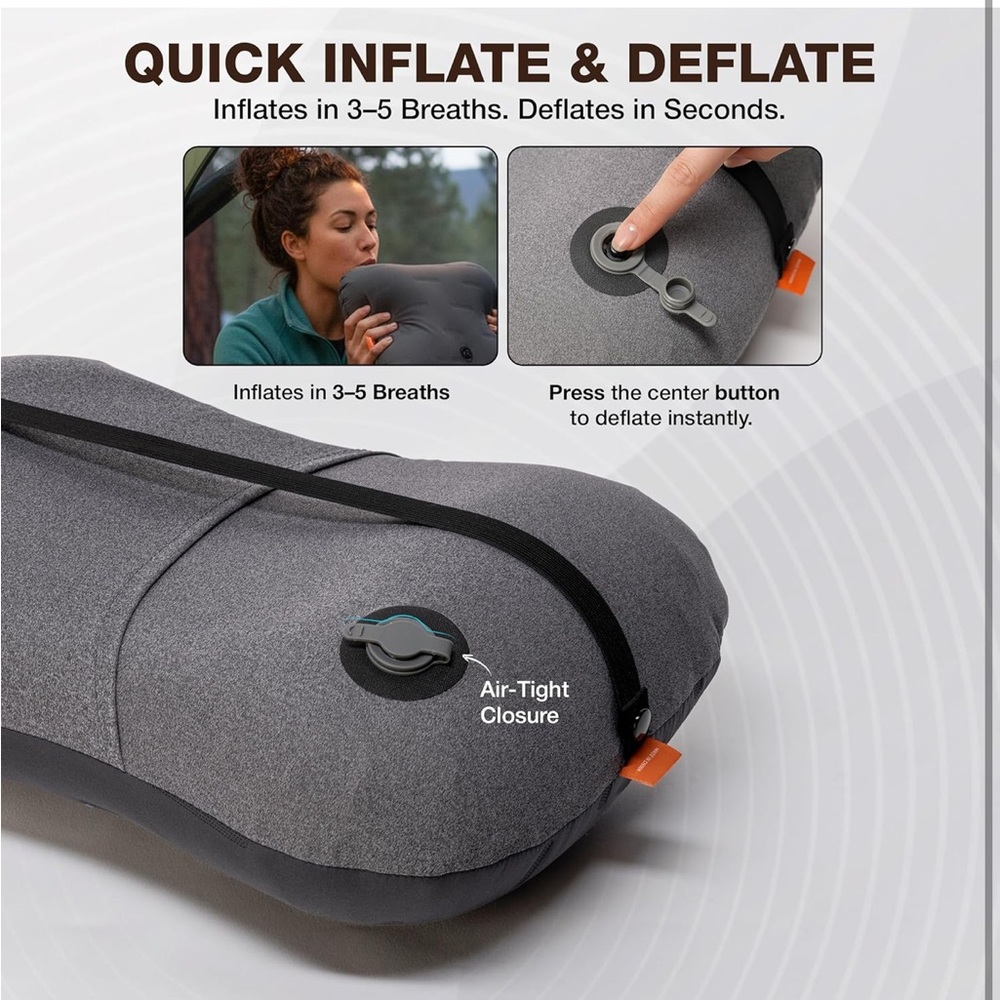 Inflatable camping pillow - Picture 7 of 8